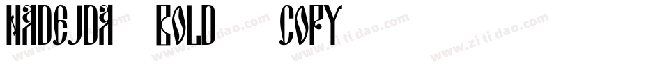 Nadejda Bold (COPY 1)字体转换
